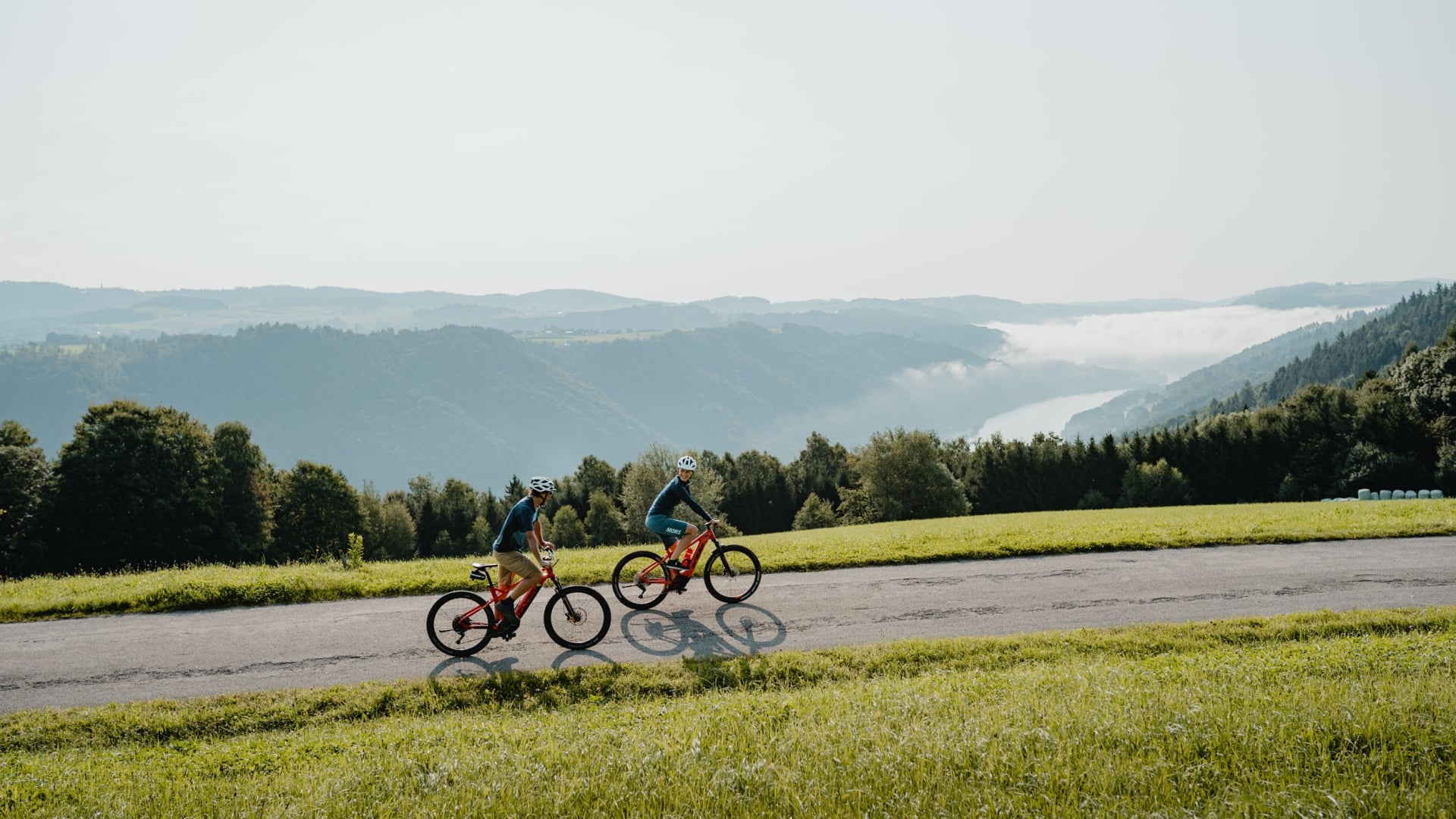 Radtour am Donauradweg - Thron Flenkental © WGD Donau Oberoesterreich Tourismus GmbH - CM Visuals