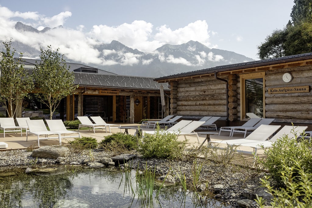 Idyllische Stunden im Saunadorf der Therme © Tamina Therme Bad Ragaz